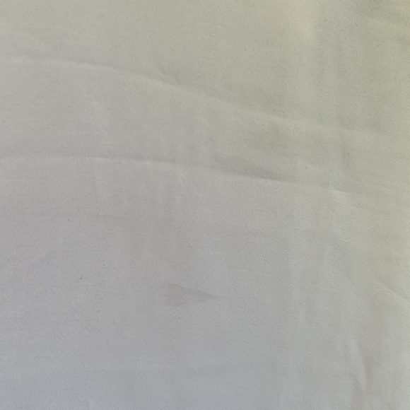 Ivory short sleeve work blouse with blue and pink detailing - Picture 4 of 5